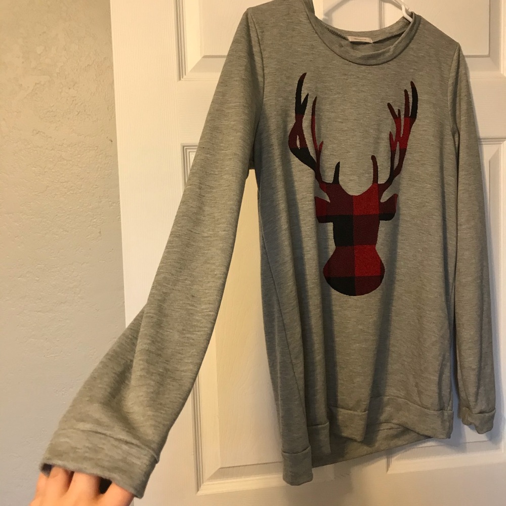Buffalo plaid long sleeve top - Picture 2 of 3